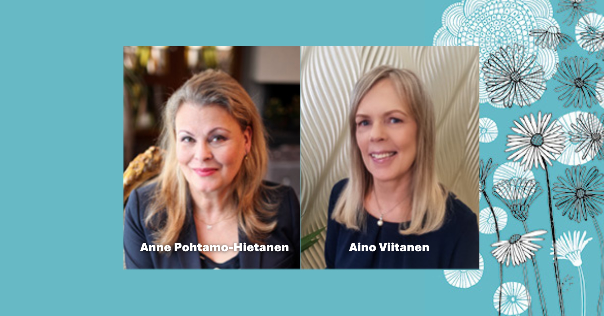 Anne Pohtamo-Hietanen ja Aino Viitanen Savonlinnassa 5. huhtikuuta