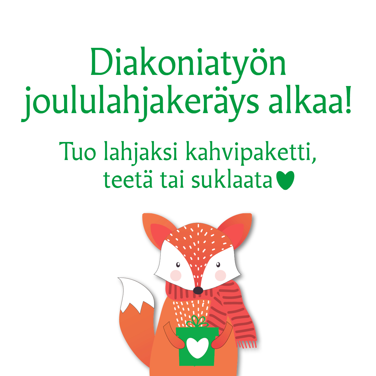 Diakoniatyön joululahjakeräys 6.-24.11.