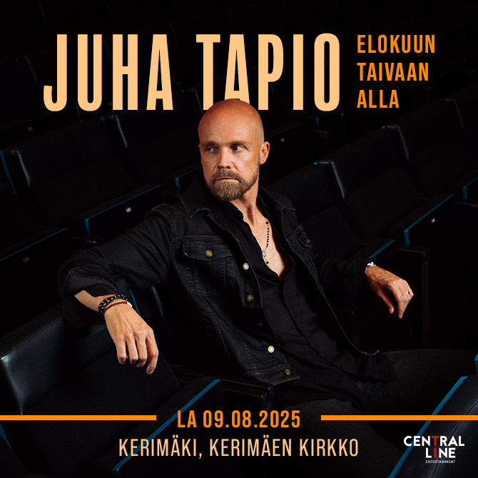 Juha Tapio - Elokuun taivaan alla, hyväntekeväisyyskonsertti Juha Tapio esiintyy Kerimäen isossa kirkossa lauantaina 9.8.